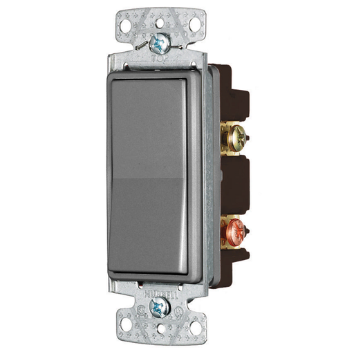 TradeSelect, Switches and Lighting Control, Rocker, Double Pole, 15A 120/277V AC, Gray