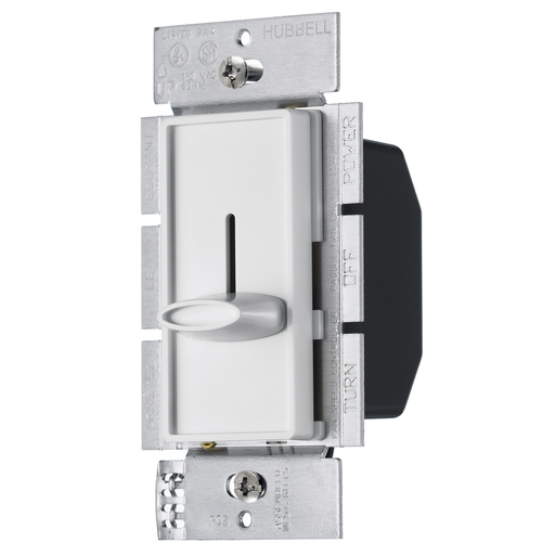 TradeSelect, Switches and Lighting Control, Residential Grade, Motor Speed Control, Slider Type, Single Pole, 1.5A 120V AC, White