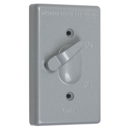 Product image for Taymac TC100S Taymac 1g Vertical Weatherproof Cover Toggle Gray
