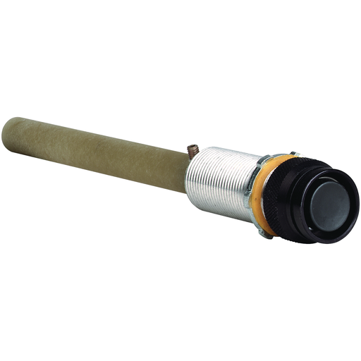 G Series - Aluminum Long Reset Operator With 6 Inch Fiber Extension -"Reset"/Blank Nameplate