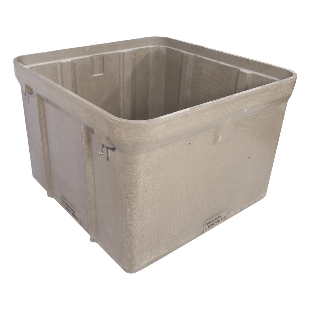 Quazite PG4848BA48 48 x 48 x 48 Inch Gray Polymer Concrete 22Tier