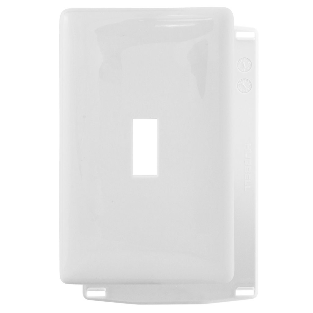 Hubbell NPS1W WALLPLATE, 1G TOG, SNAPON, WHITE Cooper Electric