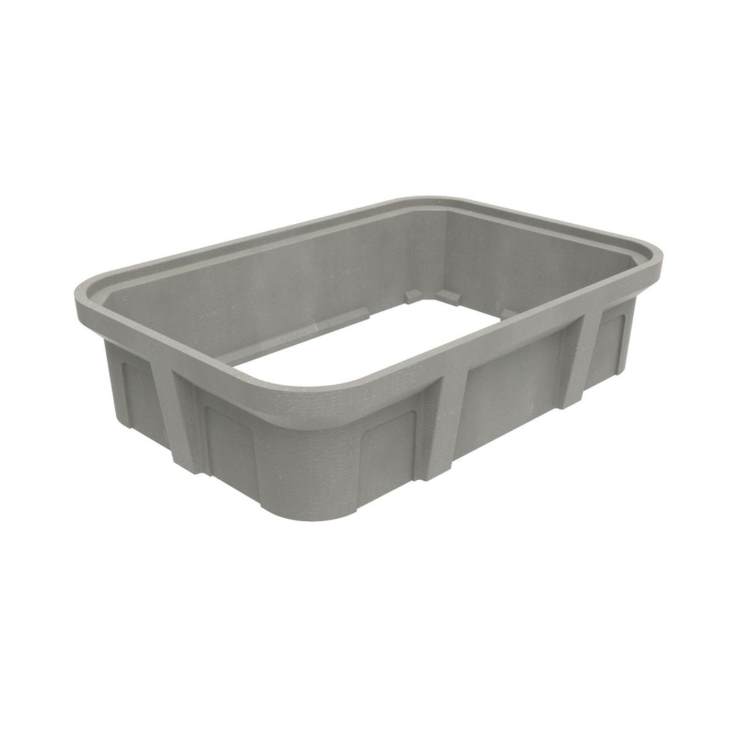 Quazite PG1730EA08 17 x 30 x 8 Inch Polymer Concrete Box Bottom