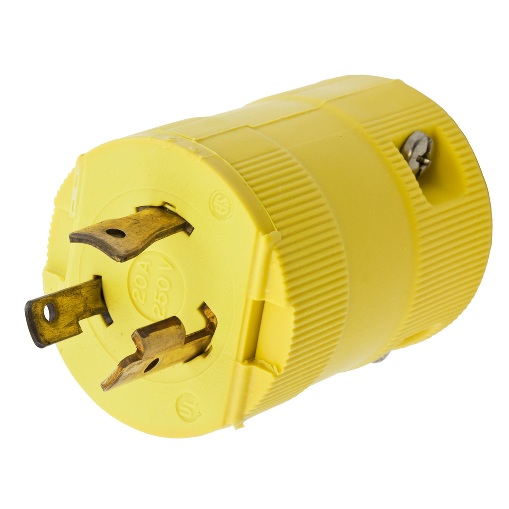 Hubbell HBL2321VY 20 Amp 250 Volt 2Pole 3Wire NEMA L620P Yellow