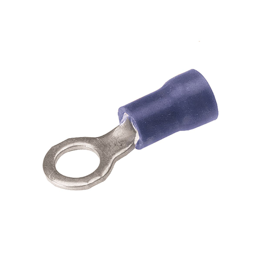 Copper Terminal, Ring Tongue, 16-14 AWG, #8-#10 Stud, Vinyl Insulated.