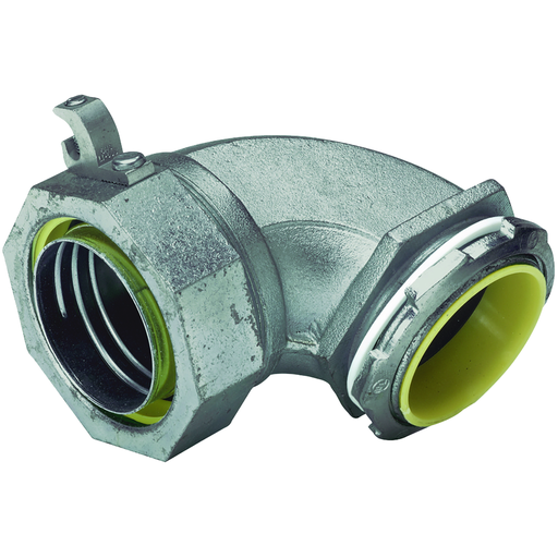 1" 90° Liquidtight Connector Insulated Grounding Lug