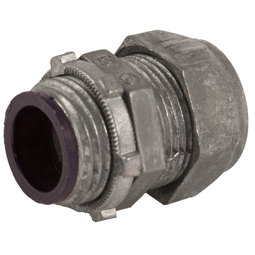 1-1/4 in. EMT Compression Connector, Insulated