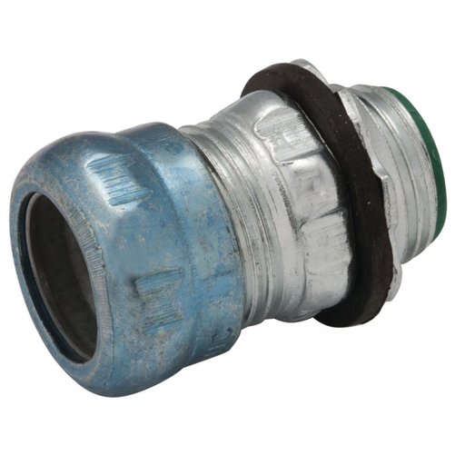 1-1/4 in. EMT Raintight Compression Connector, Insulated