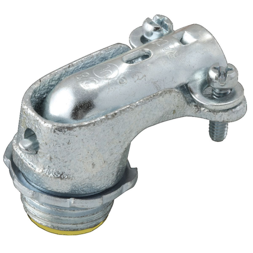 1 in. 90 Degree Flex Squeeze Connector, Insulated
