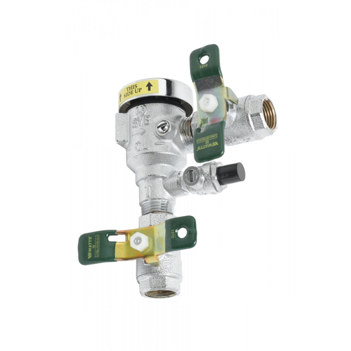 Vacuum Breaker, 1/2"NPT Inlet-Outlet, Continuous Pressure, Spill-Resistant, Field-Testable