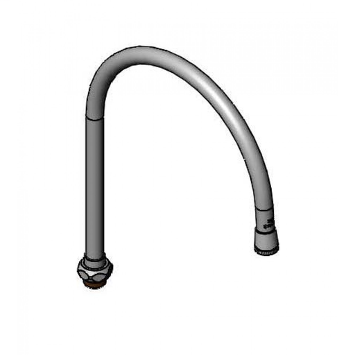 Swivel Gooseneck, 8-3/4" Spread, 12-1/16" Height, 5-9/16" Clearance