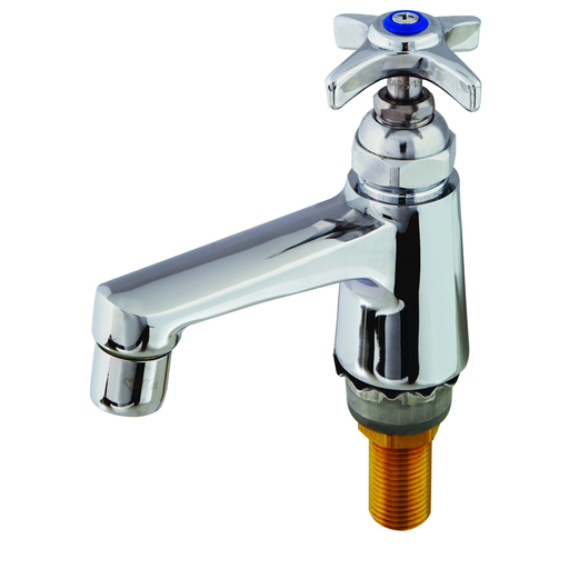 Sill Faucet, 1/2" NPS Male Shank, Non-Splash Aerator, 4-1/8" Outlet to Center