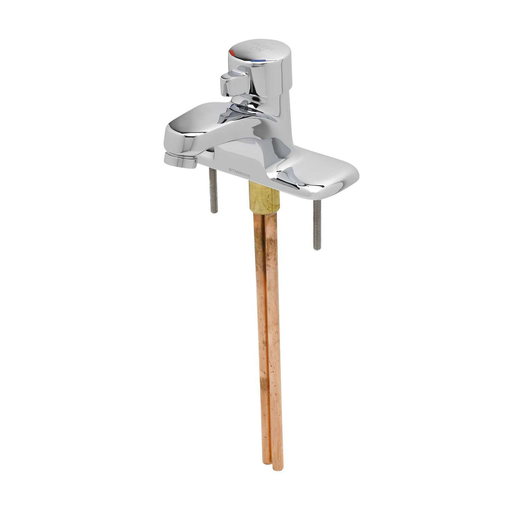 Lavatory Faucet, Metering, 4" Centerset w/ Inlet Check-Screen Assemblies