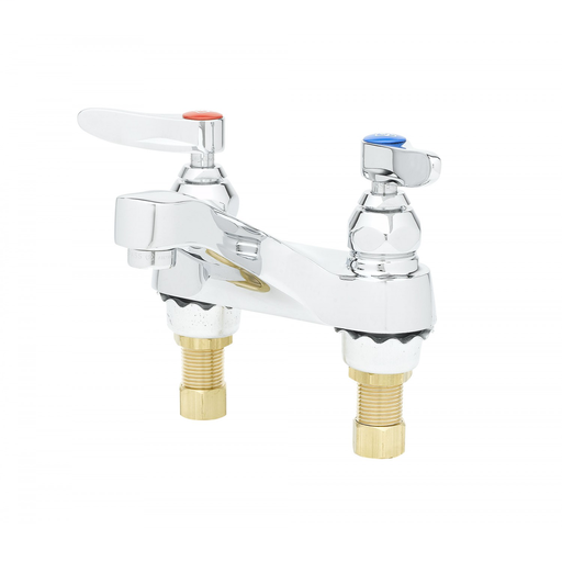 Lavatory Faucet, Deck Mount, 4" Centers, Aerator, 1/2" NPSM Male Shanks