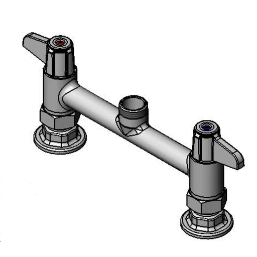 Faucet,8"Centers,Deck Mount,Less Spout