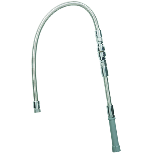 Hose, 44" Flexible Stainless Steel, Backflow Preventer for Continuous Pressure Application