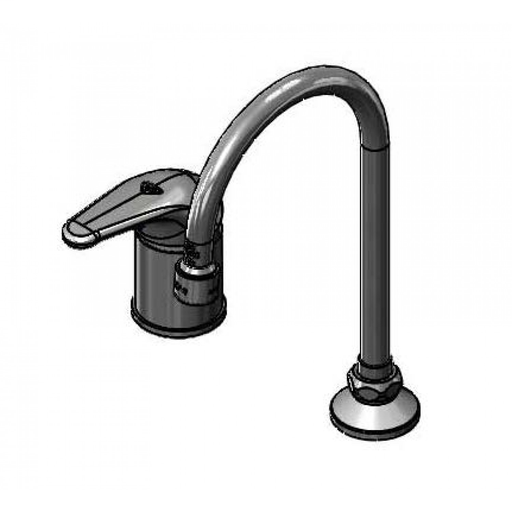 Single Lever Side Mount Control, Swivel/Rigid Gooseneck, Vandal Resistant Aerator