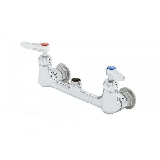 8" Wall Mount Mixing Faucet, SC-Cerama Cartridges, Lever Handles, Less Nozzle