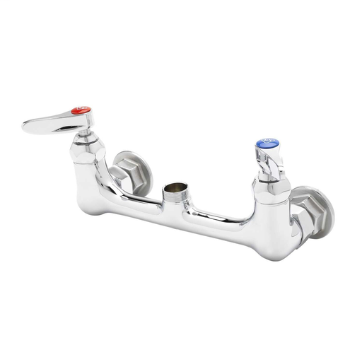 Double Pantry Base Faucet, Wall Mount, 8" Centers, Less Nozzle