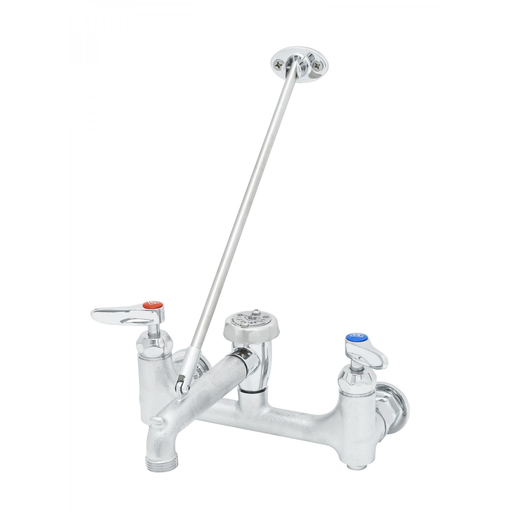 Service Sink, Cerama Cartridges w/ Check Valves, Lever Handles, Rough Chrome
