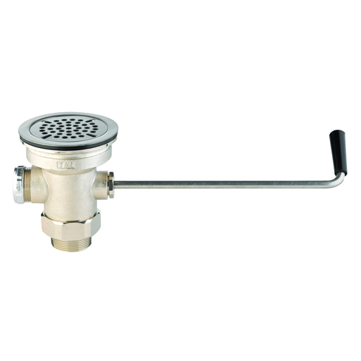 Waste Drain Valve, Twist Handle, 3-1/2" x 2" & 1-1/2" Adapter