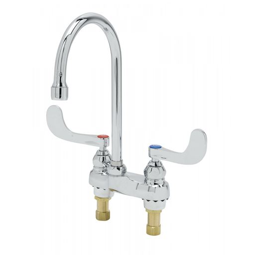 Medical Fct, Deck Mt, Swivel/Rigid Gooseneck, B-0199-21, 4" Wrist Action Handles
