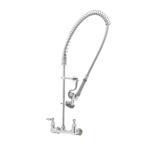 EasyInstall Pre-Rinse, Spring Action, Wall Mount Base, 8" Centers, Wall Bracket