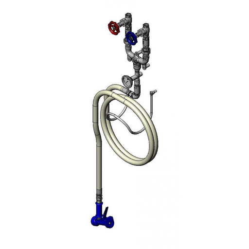 Washdown Station w/ 3/4" Mixing Valve, Chrome Plated