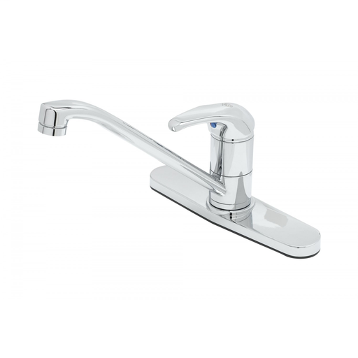 Single Lever Faucet, 9" Spout, Swivel Base, Flex Supplies, 10" Deckplate