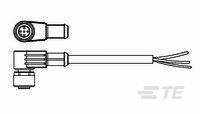 M12 X 1.0 Angled Socket Pigt A