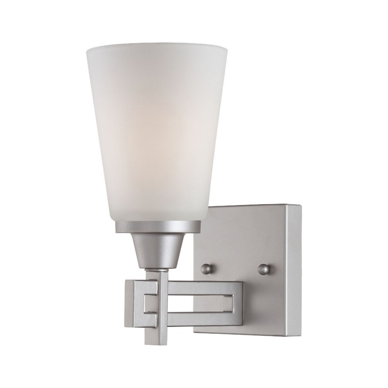 Wright 1-Light Wall Lamp in Matte Nickel finish