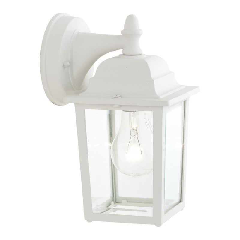 Hawthorne 1-light Outdoor Wall Lantern in Matte White finish