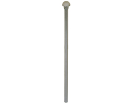 283-T24112C00 3/8" O.D. Ă— 12" with rubber nose piece - chrome-plated Supply Tube