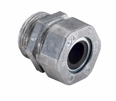 1" Zinc Die Cast Flexible Cord Connectors Cable Range .750"-.880"