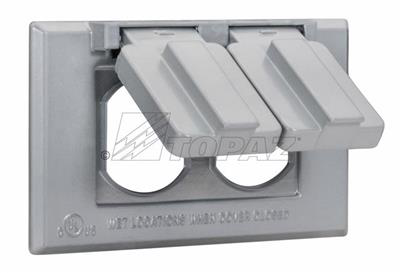 Product image for TPZ WCH1DUP DUPLEX RECEPTACLE WP 1-