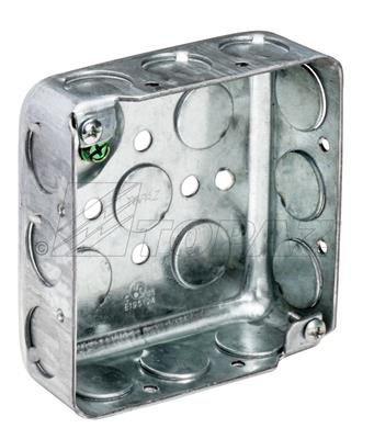 Product image for TPZ B4450 4" SQ BOX STL GSB 1-1/2"