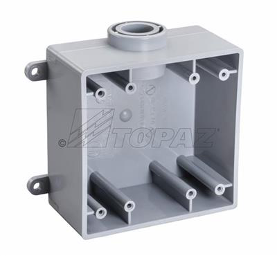 Product image for TPZ 1285 1/2" WEATHERPROOF BOX TWO-