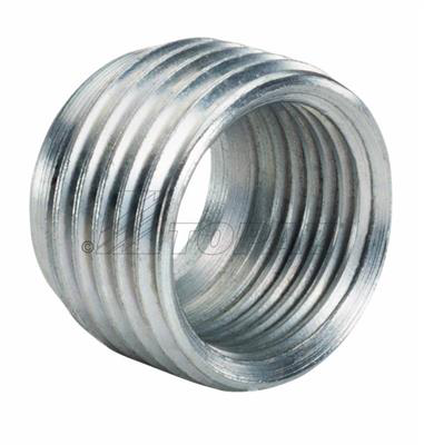 Product image for Topaz Corp RB2 3/4 x 1/2 Inch Zinc Plated Steel Rigid/IMC Reducing Bushing
