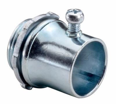 Product image for Topaz Corp 632S 3/4 Inch Steel Set Screw EMT Connector