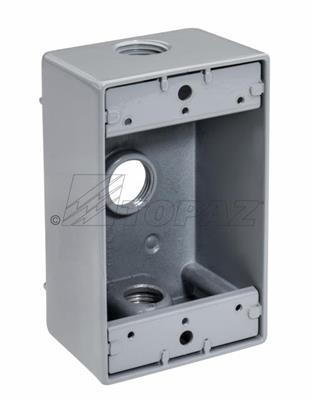 Product image for TPZ WB1350 1/2" 3 HOLE WP BOX 25PK