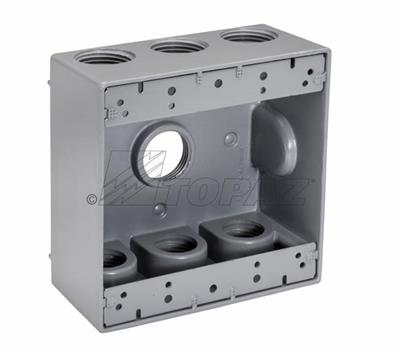 Product image for TPZ WB2775 3/4" 7 HOLE 2-GANG WEATH