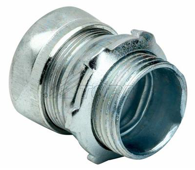 Product image for Topaz Corp 659S 3-1/2 Inch Steel Compression EMT Connector