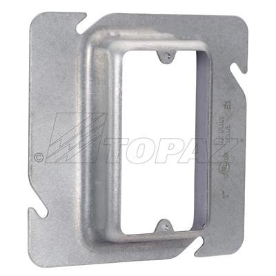 Product image for TPZ F1456 4-11/16. 1 GANG SQ STL RI