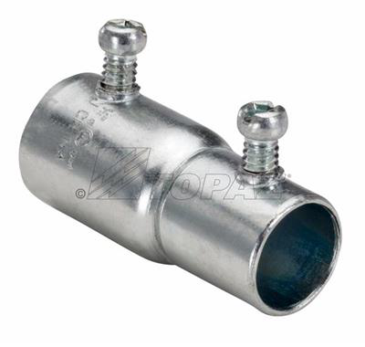 Product image for Topaz Corp 392S 3/4 Inch Steel Set Screw EMT to Rigid Conduit Combination Coupling