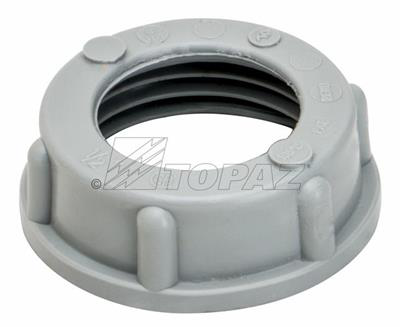 Product image for Topaz Corp 840 4 Inch 105 Degrees C Flame Retardant Thermoplastic Rigid/IMC Insulating Bushing