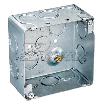 B8452 - 4" Square Welded Deep Boxes 1/2" & 3/4" KO