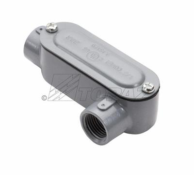 Mayer-DDS-2-1/2" Threaded LL Type Rigid Conduit Body with Cover-1