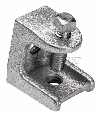 Product image for Topaz Corp 123A 3/8-16 Inch Zinc Plated Malleable Iron Beam Clamp