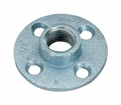 Product image for Topaz 291 1/2" Rigid/IMC Floor Flange Plate, Zinc Plated Malleable Iron