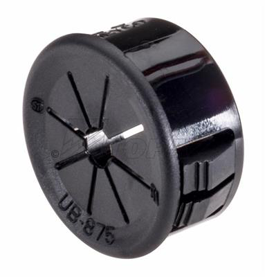 Topaz UB875 0.875" (1/2" Knockout) Universal Bushing, 6/6 Nylon, Black Product image for Topaz UB875 0.875" (1/2" Knockout) Universal Bushing, 6/6 Nylon, Black